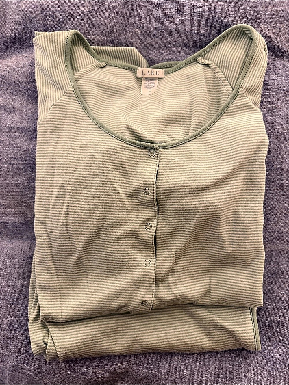 LAKE Striped maternity short/long set in Medium